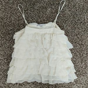 Spaghetti trap tank top